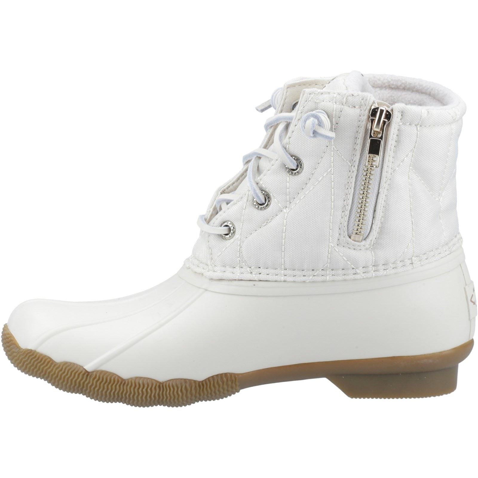 Sperry Saltwater SeaCycled RPET Synthetik Elfenbein Gummistiefel