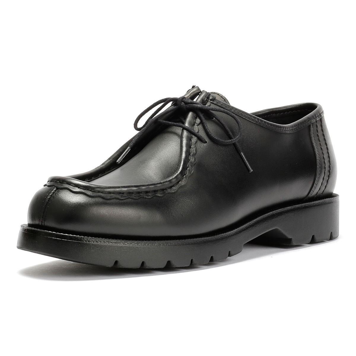 Kleman Padror Leder Herren Schwarz Schnürschuhe