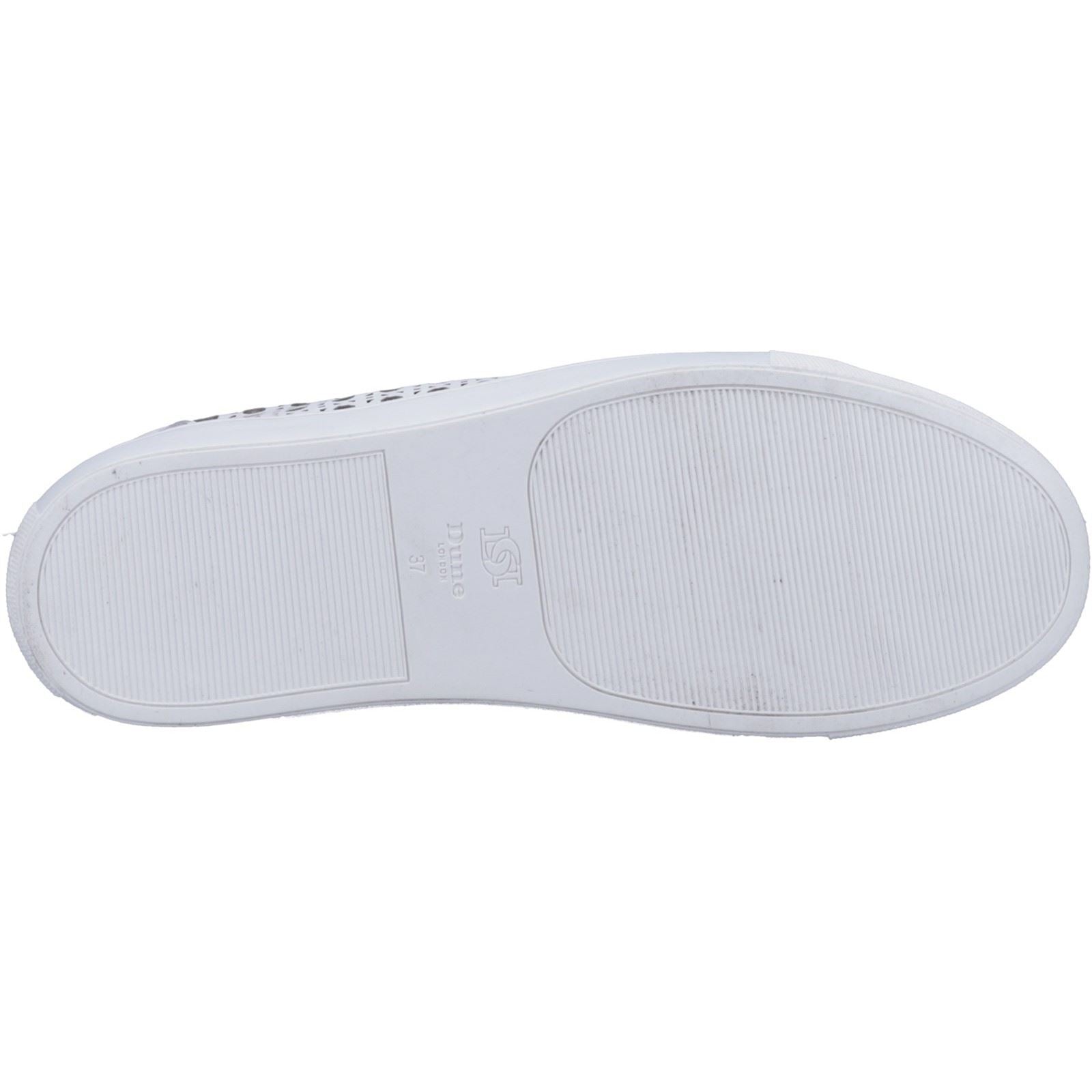 Dune Ease Leder Damen Weiße Turnschuhe