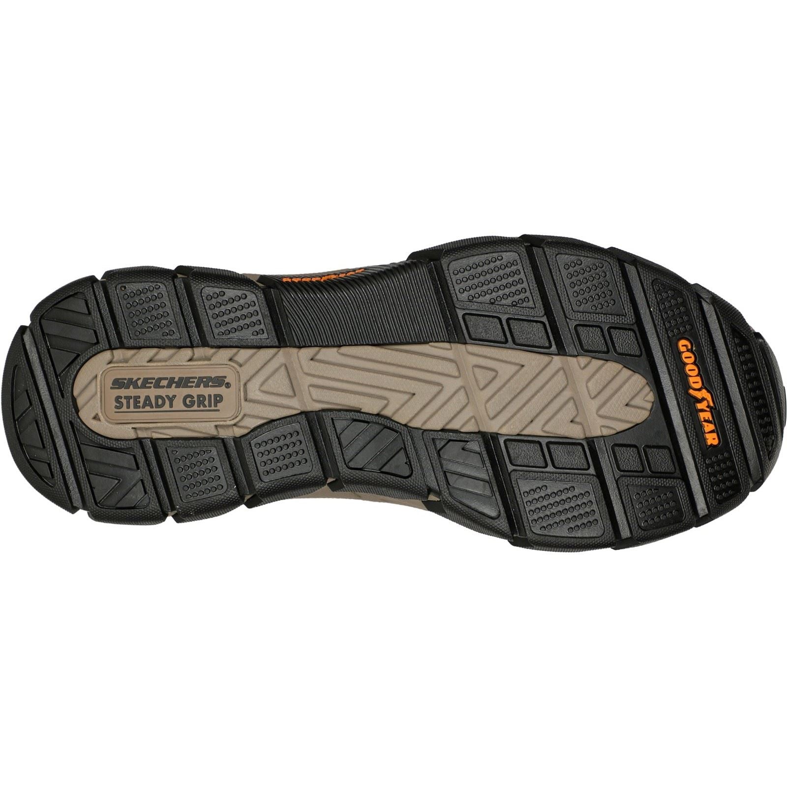 Skechers Respected Elgin Herren Mokassins Aus Dunkelbraunem Leder