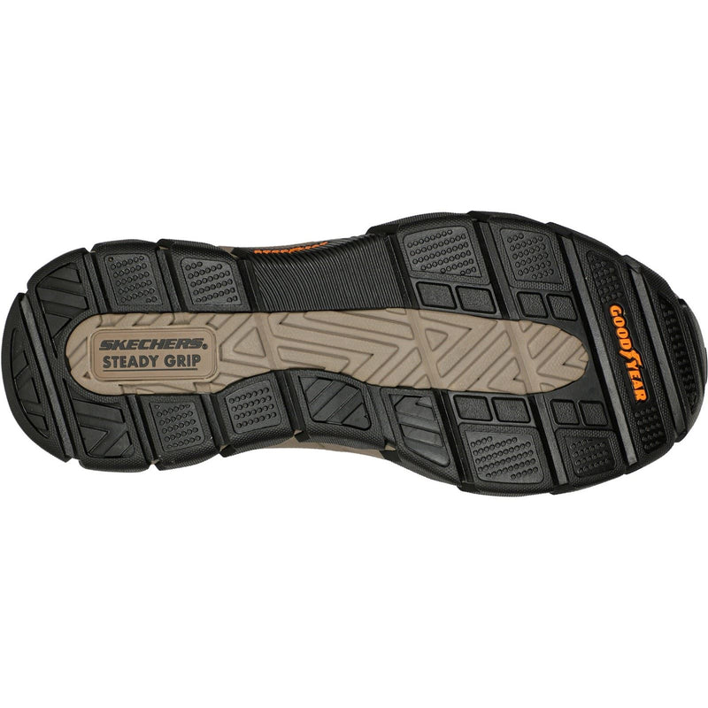 Skechers Respected Elgin Herren Mokassins Aus Dunkelbraunem Leder