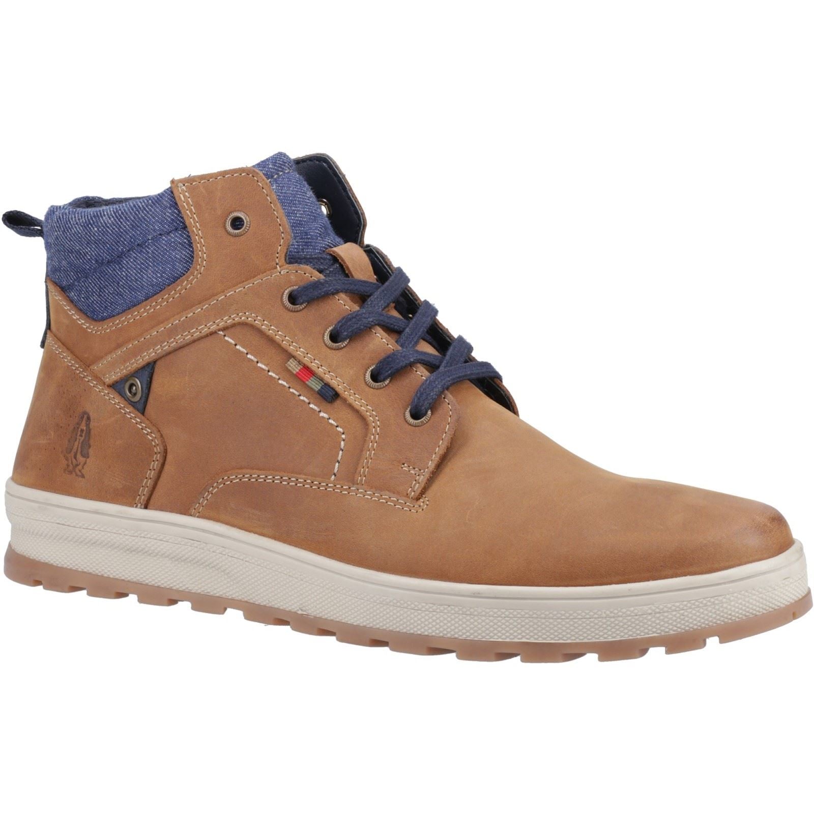 Hush Puppies Caleb Leder Herrenschuhe In Tan
