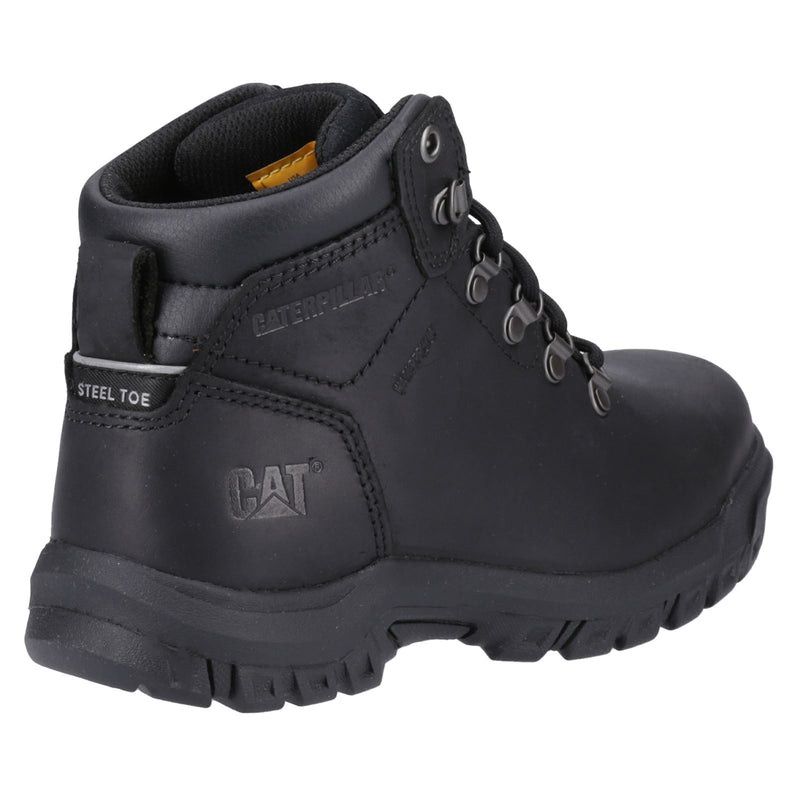 Caterpillar Mae Leather Damen Schwarze Sicherheitsstiefel