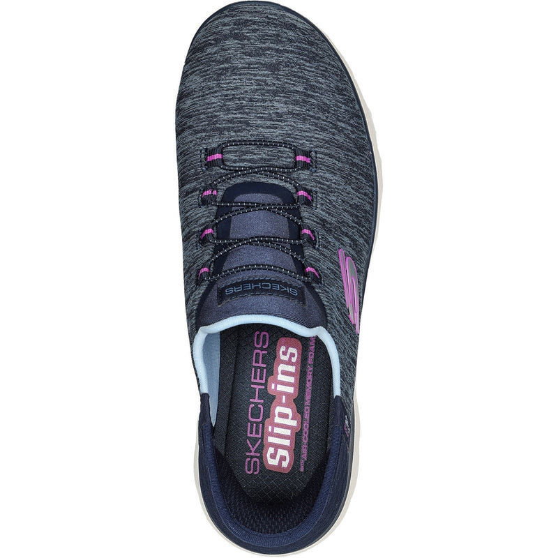 Skechers Summits Dazzling Haze Textile Damen Sneaker In Marineblau/Lila