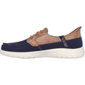 Skechers On-the-GO Flex - Palmilla Canvas/Kunstleder Damenschuhe In Marineblau