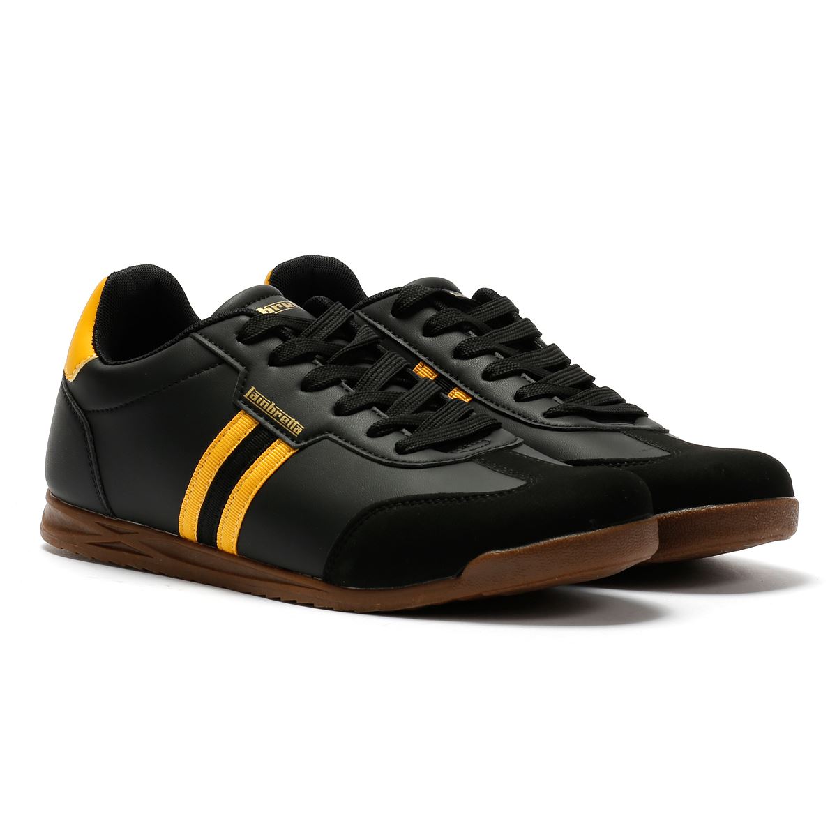 Lambretta Tackle Männer Schwarze Sneakers