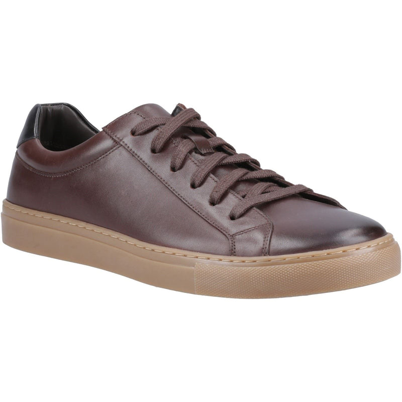 Hush Puppies Colton Herren Sneaker Aus Leder In Kaffeebraun