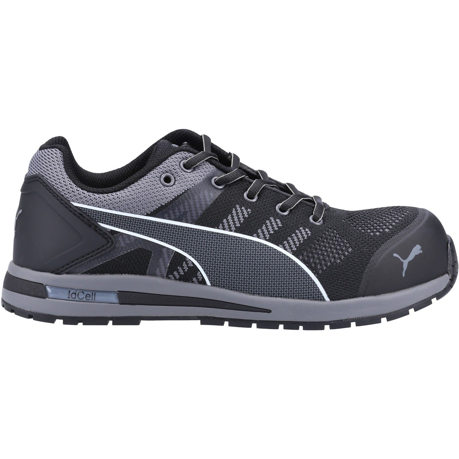 Puma Safety Elevate Knit Low S1 Textil Schwarz Sicherheits Sneaker
