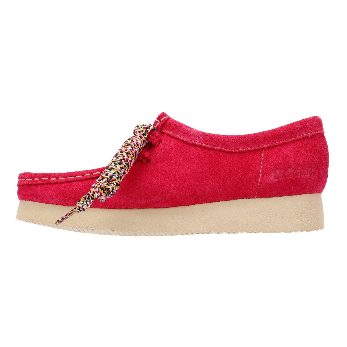 Clarks Originals Wallabee Day Damen Schuhe Aus Veloursleder In Pink