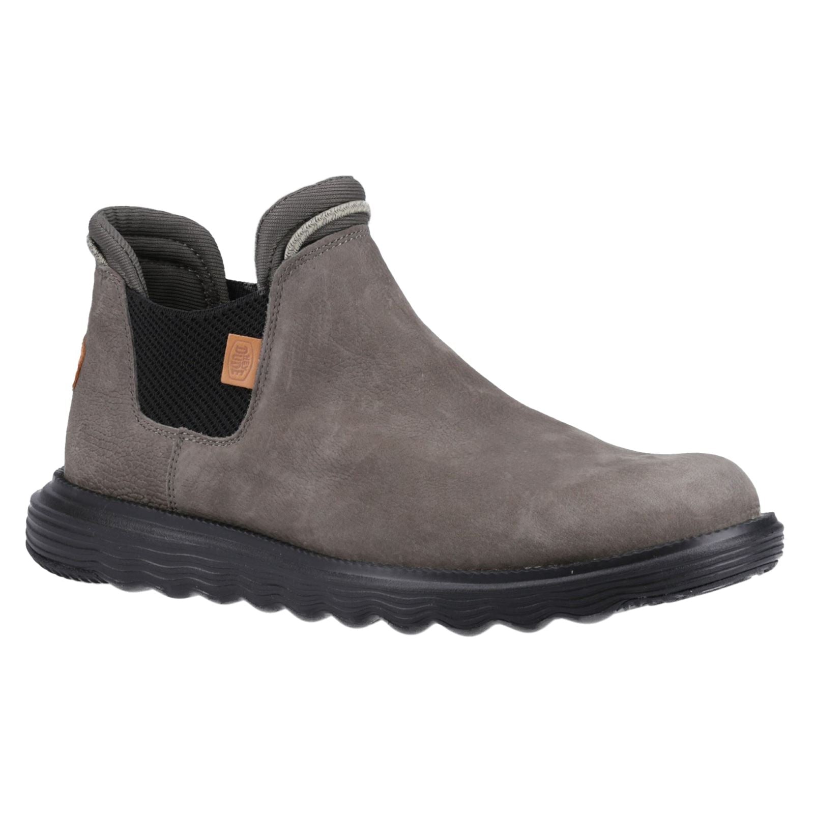 HEYDUDE Branson Leder-Herrenstiefel In Grau