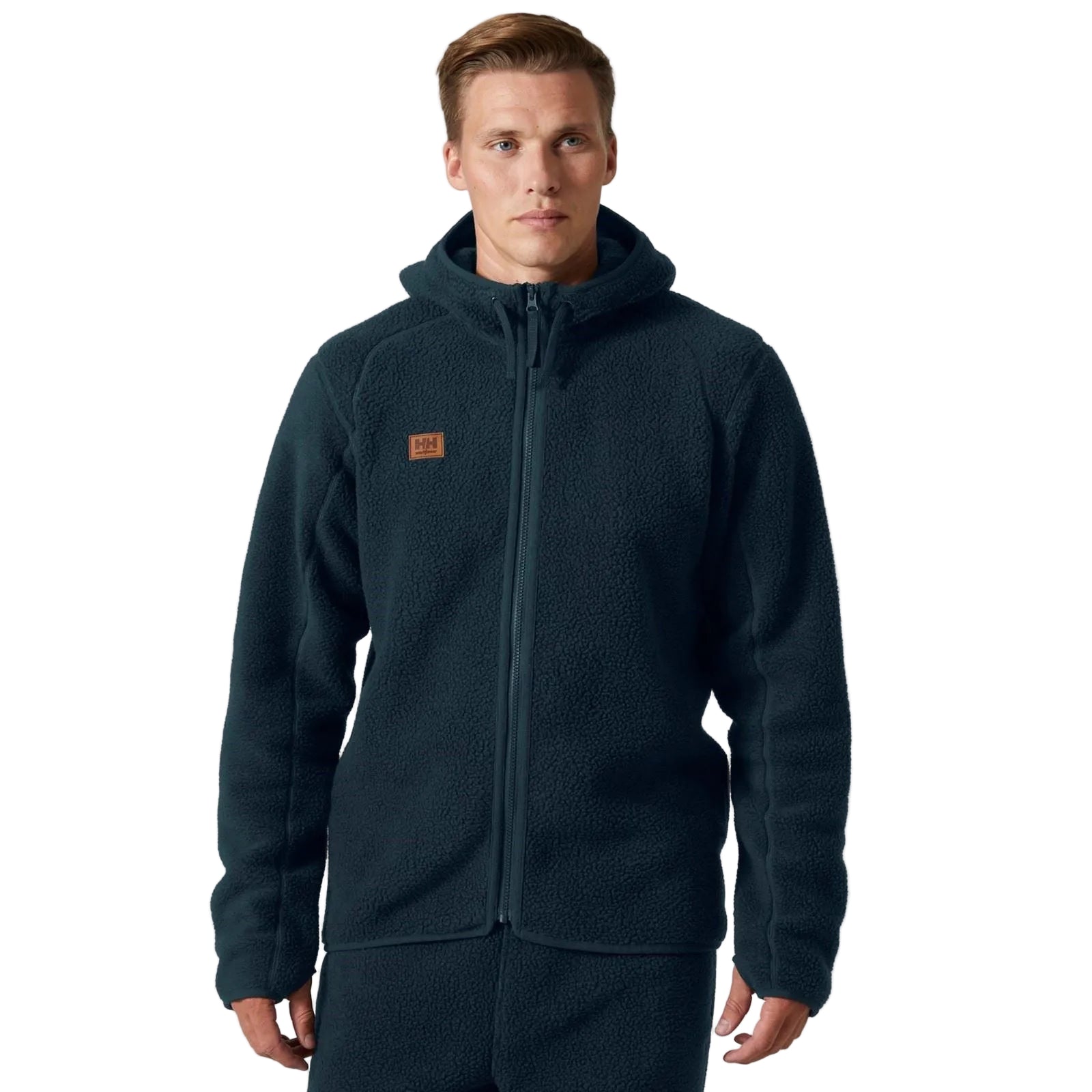 Helly Hansen Workwear Heritage Pile Hoodie Herren Blaue Fleecejacke
