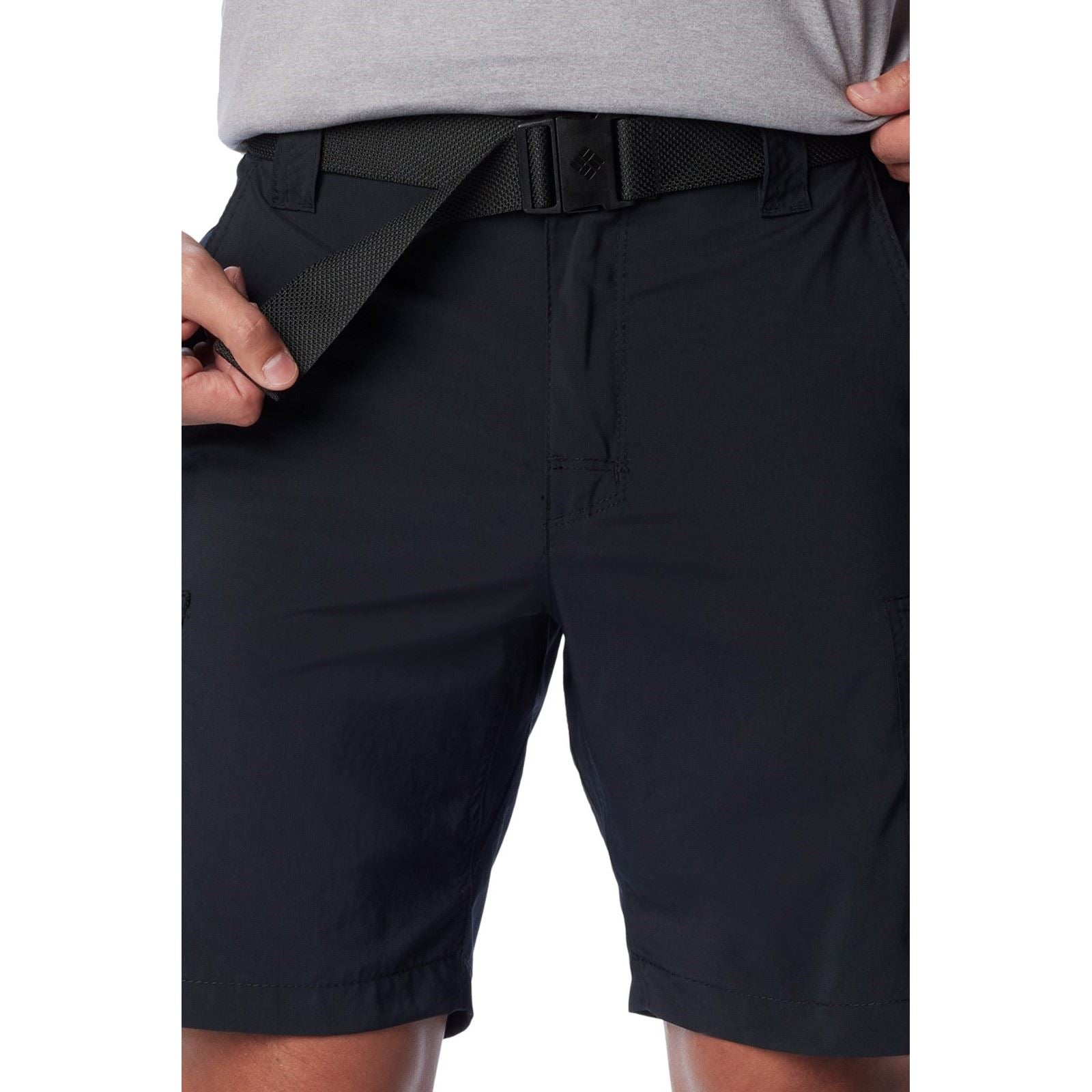 Columbia Silver Ridge Utility Cargo Short Polyester Herren Schwarze Knielange Shorts