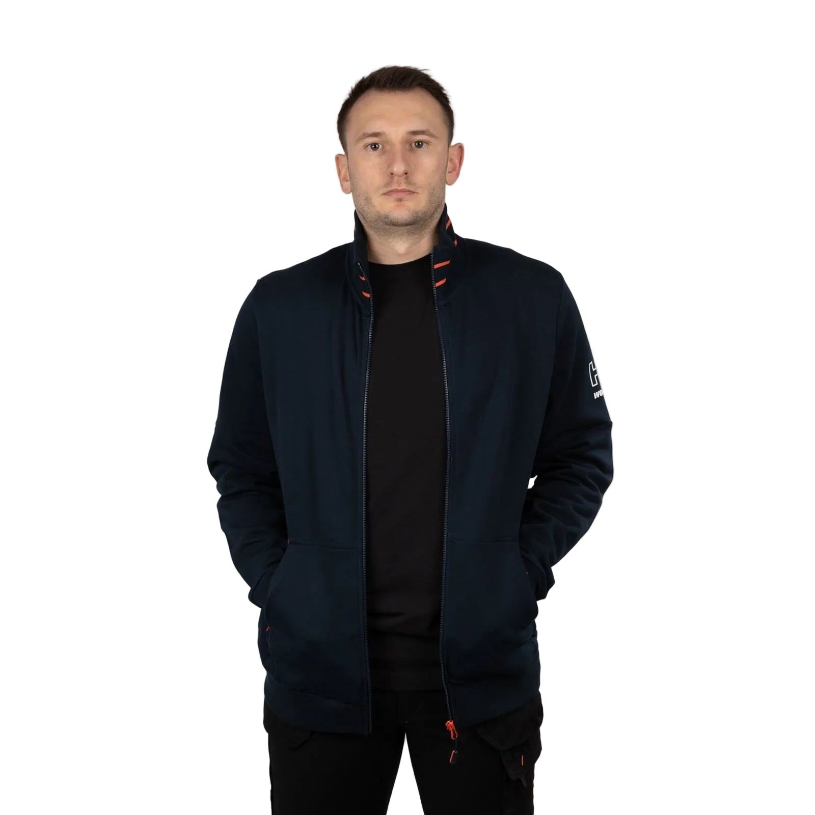 Helly Hansen Workwear Kensington Zip Baumwoll Herren Blau Sweatshirt