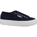 Superga 2740 Platform Baumwoll-Damensneaker In Marineblau