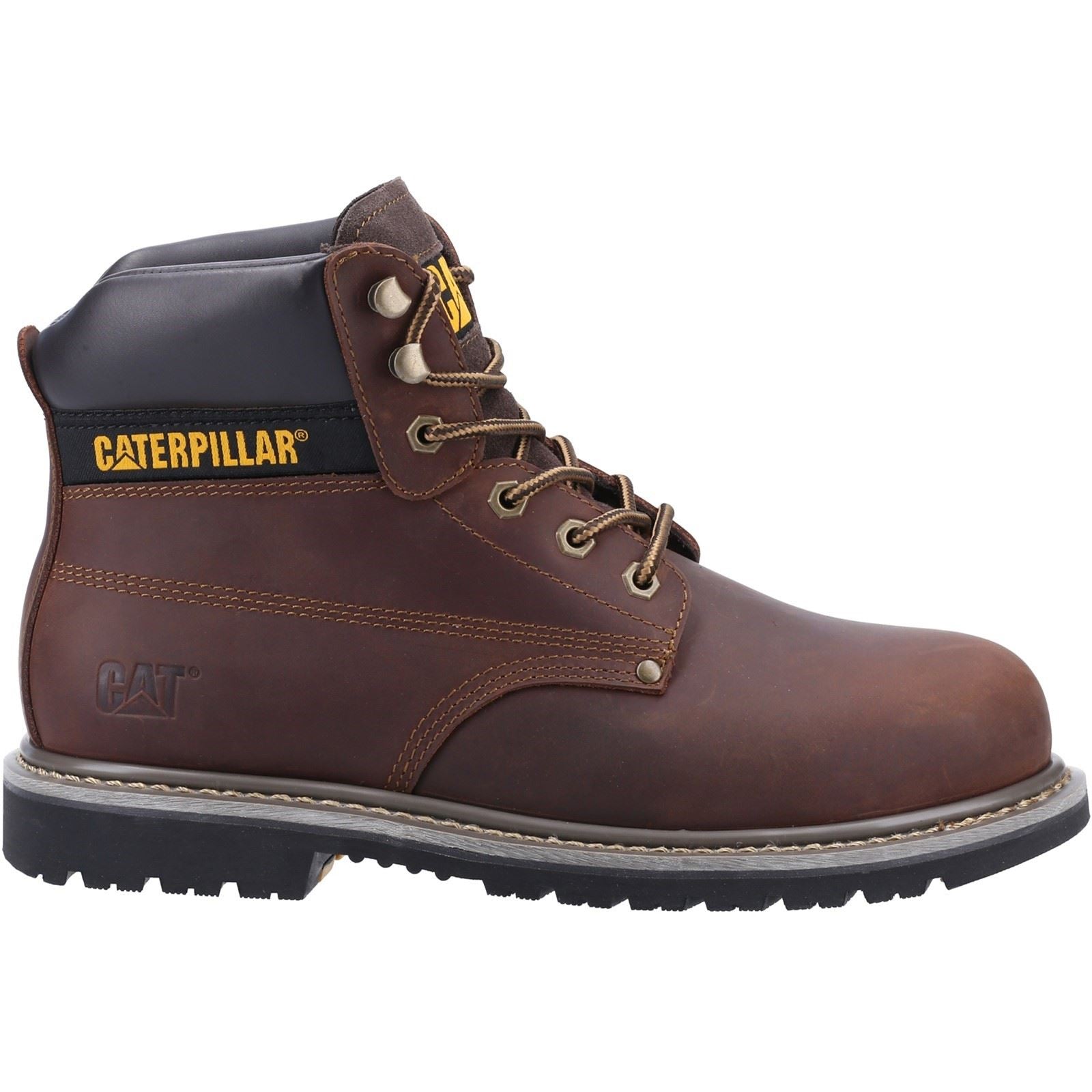 Caterpillar Powerplant S3 Nubuck Braun Sicherheitsstiefel