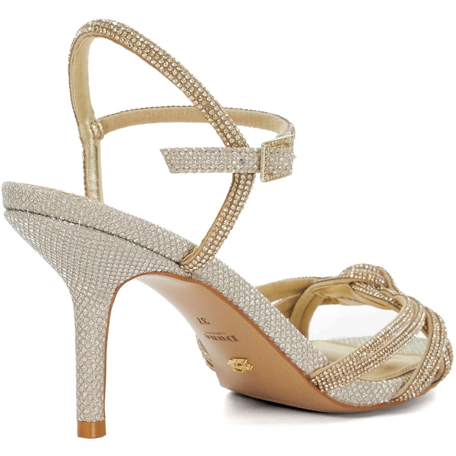 Dune Marvellous Damen Gold Sandalen