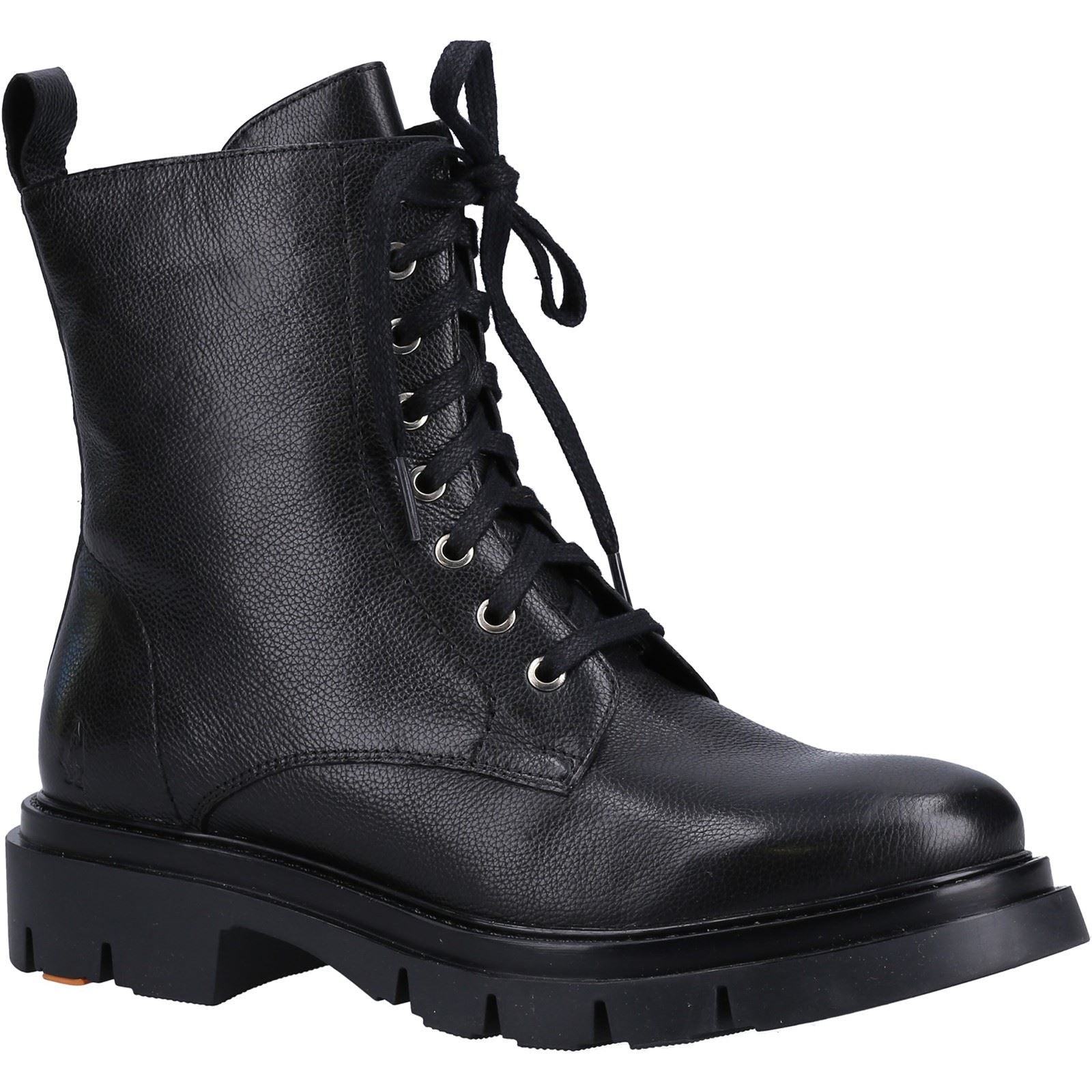 Hush Puppies Rhea Damenlederstiefel In Schwarz