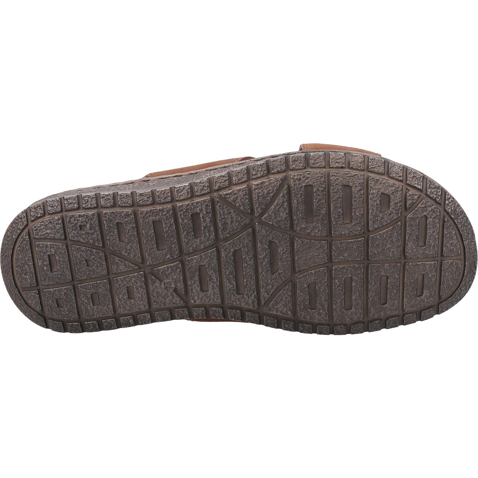 Hush Puppies Nile Cross Over Leder Herren Braune Sandalen