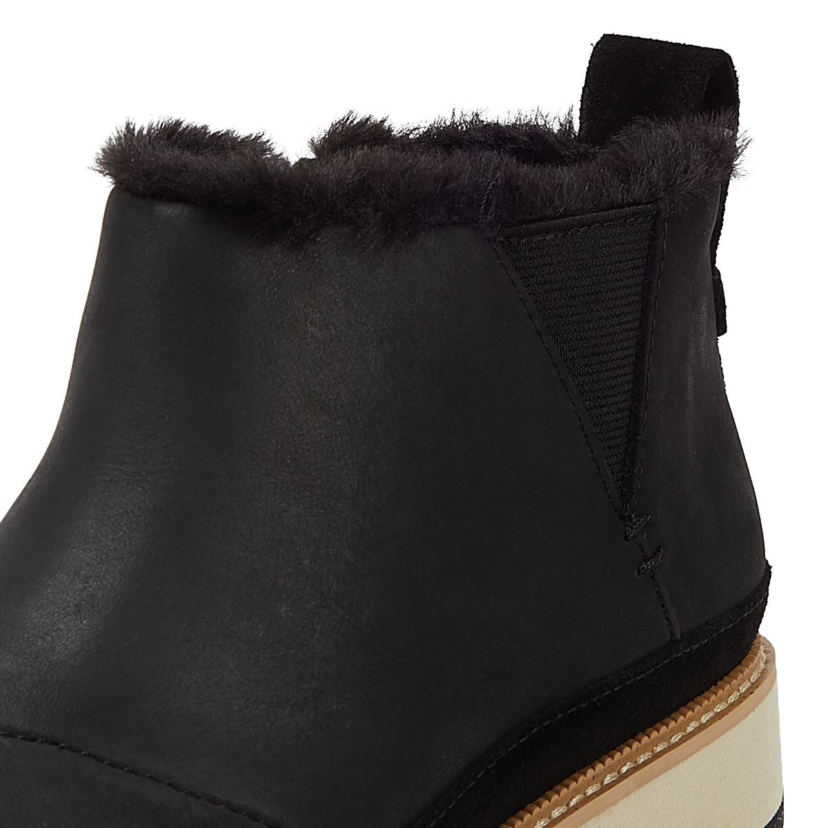 TOMS Marlo Damenstiefel Aus Schwarzem Geöltem Nubukleder