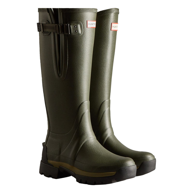 Hunter Balmoral Adjustable Dunkelolive Gummistiefel Für Damen