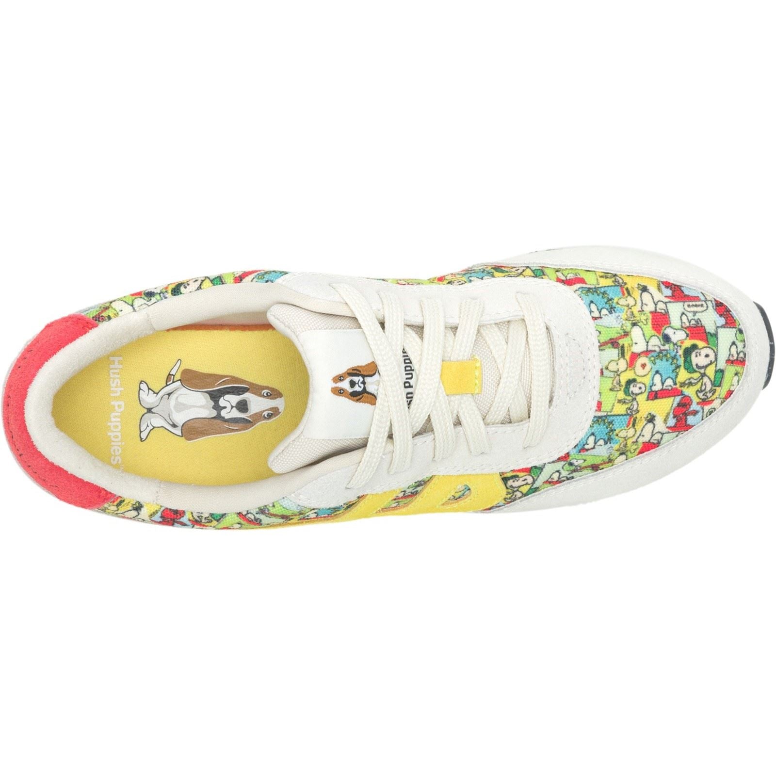 Hush Puppies SEVENTY8 Peanuts Leder Damen Peanuts Print Sneakers
