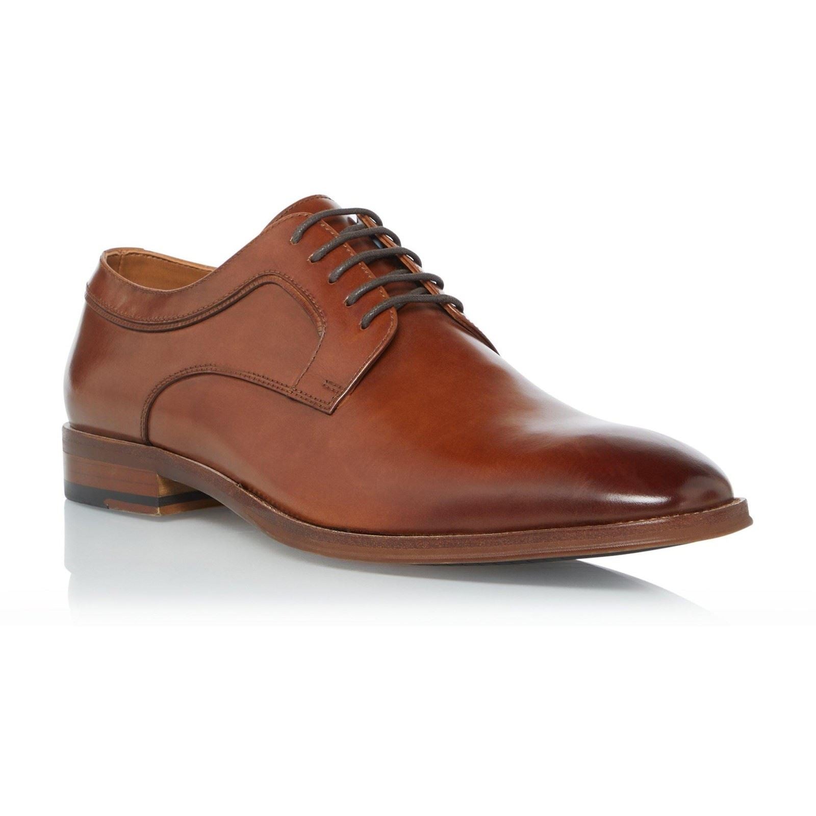 Dune Sparrows Leder Herren Braun Oxford Schuhe