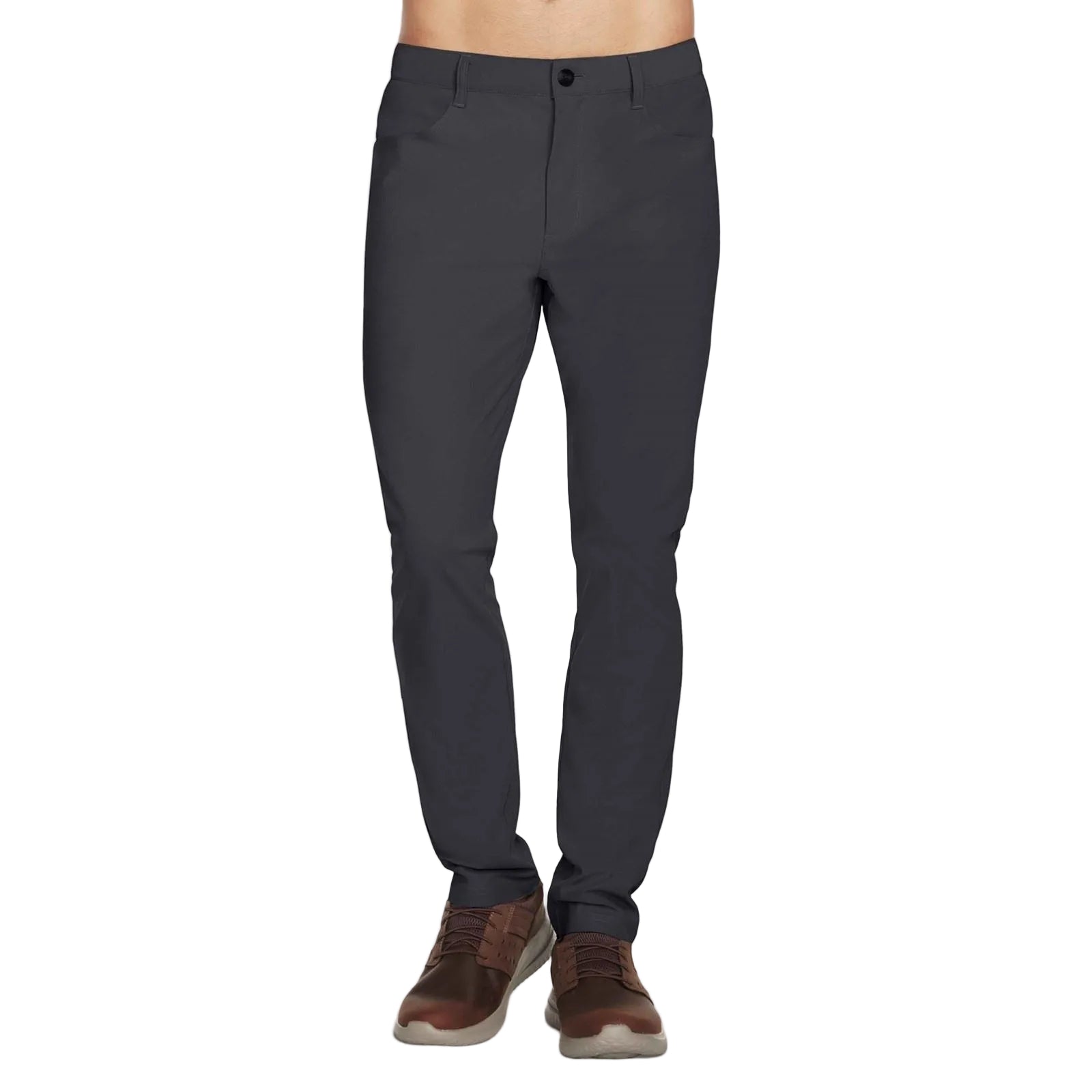 Skechers GO WALK Premium 5 Pocket Polyester Herren Schwarze Chino-Hosen