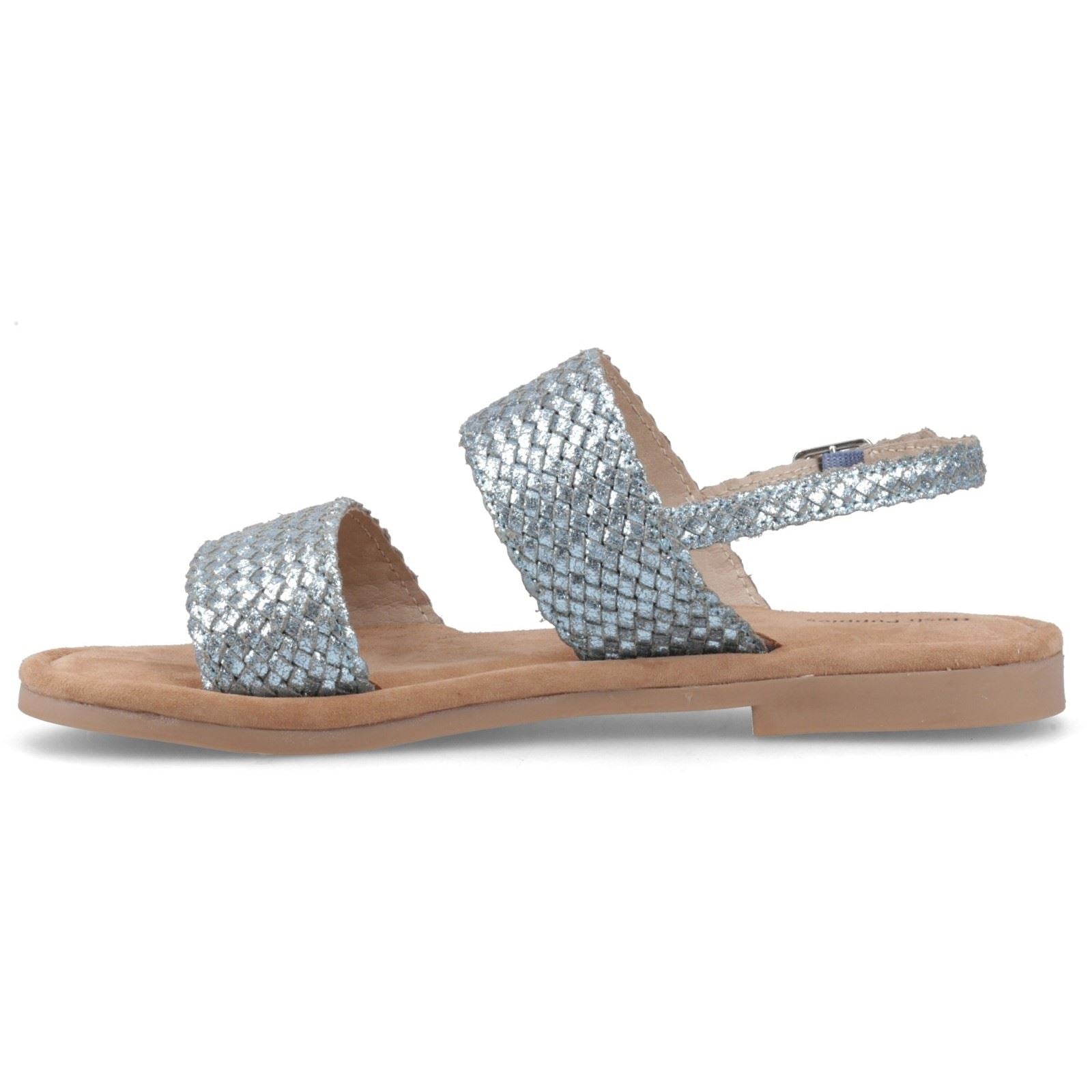 Hush Puppies Helene Sandal Leder Damen Blaue Sandalen