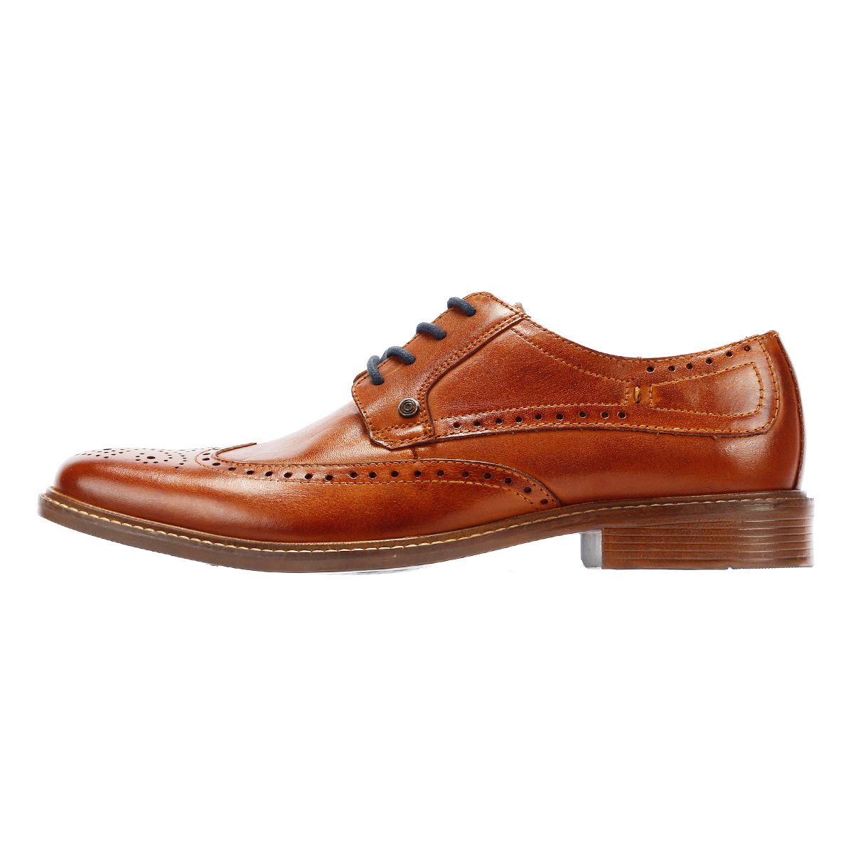 Lambretta Harvey Brogue Herren-Schnürschuhe Aus Braunem Leder