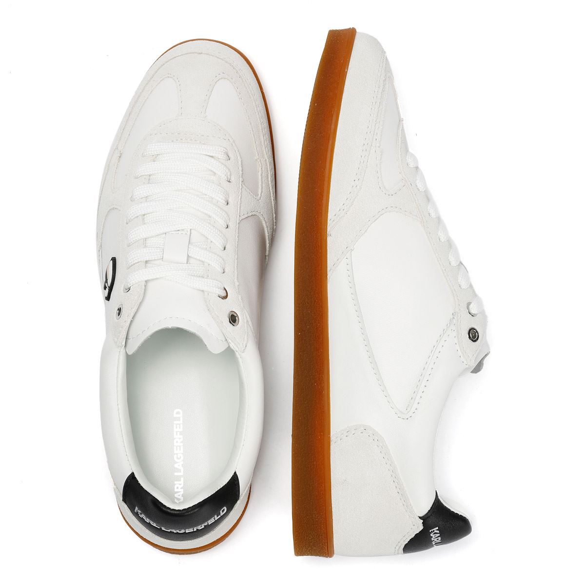 Karl Lagerfeld Kandidate NFT Leder Damen Weiße Sneakers