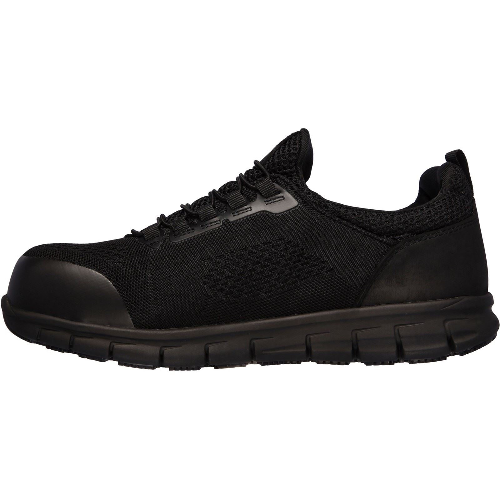 Skechers Workwear Synergy Omat Herren Schwarze Sicherheitssneaker