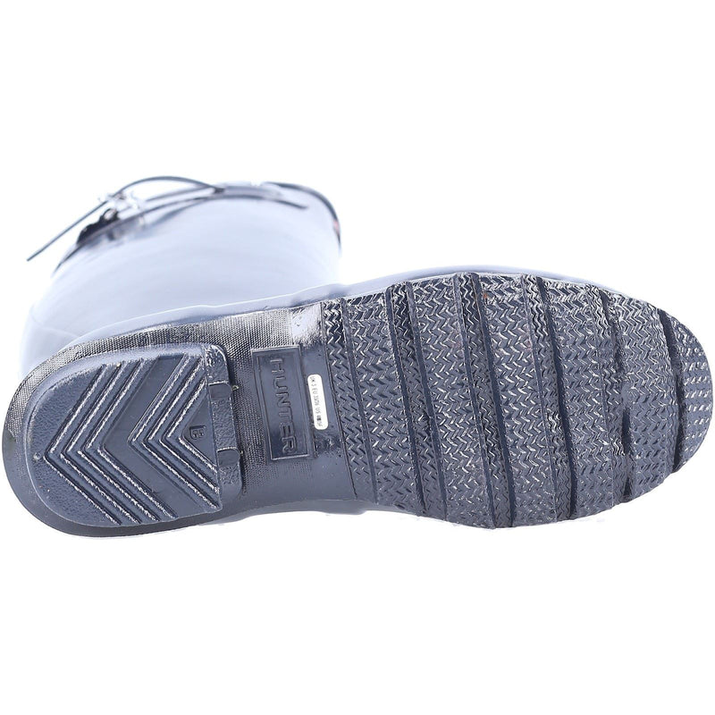 Hunter Original Tall Gloss Gummistiefel Für Damen In Marineblau