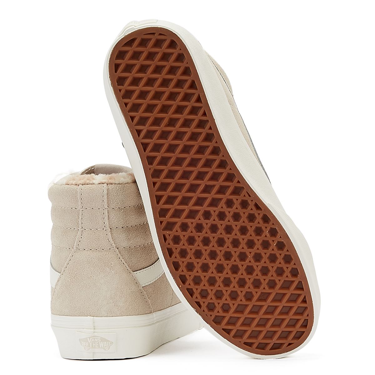 Vans Sk8-Hi Side-Zip-Eiche Damen Graue Turnschuhe
