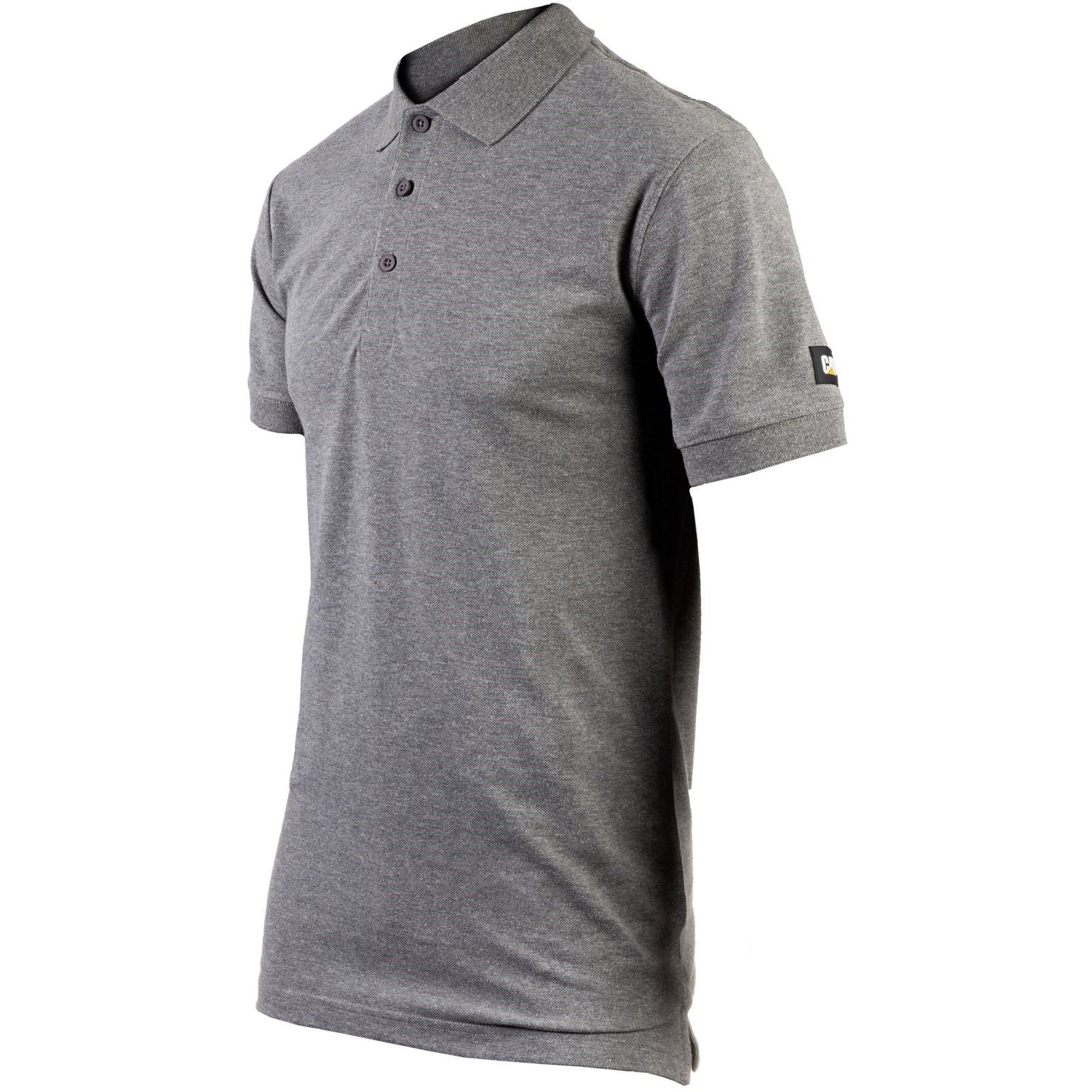 Caterpillar Essentials Baumwoll Herren Poloshirt In Grau