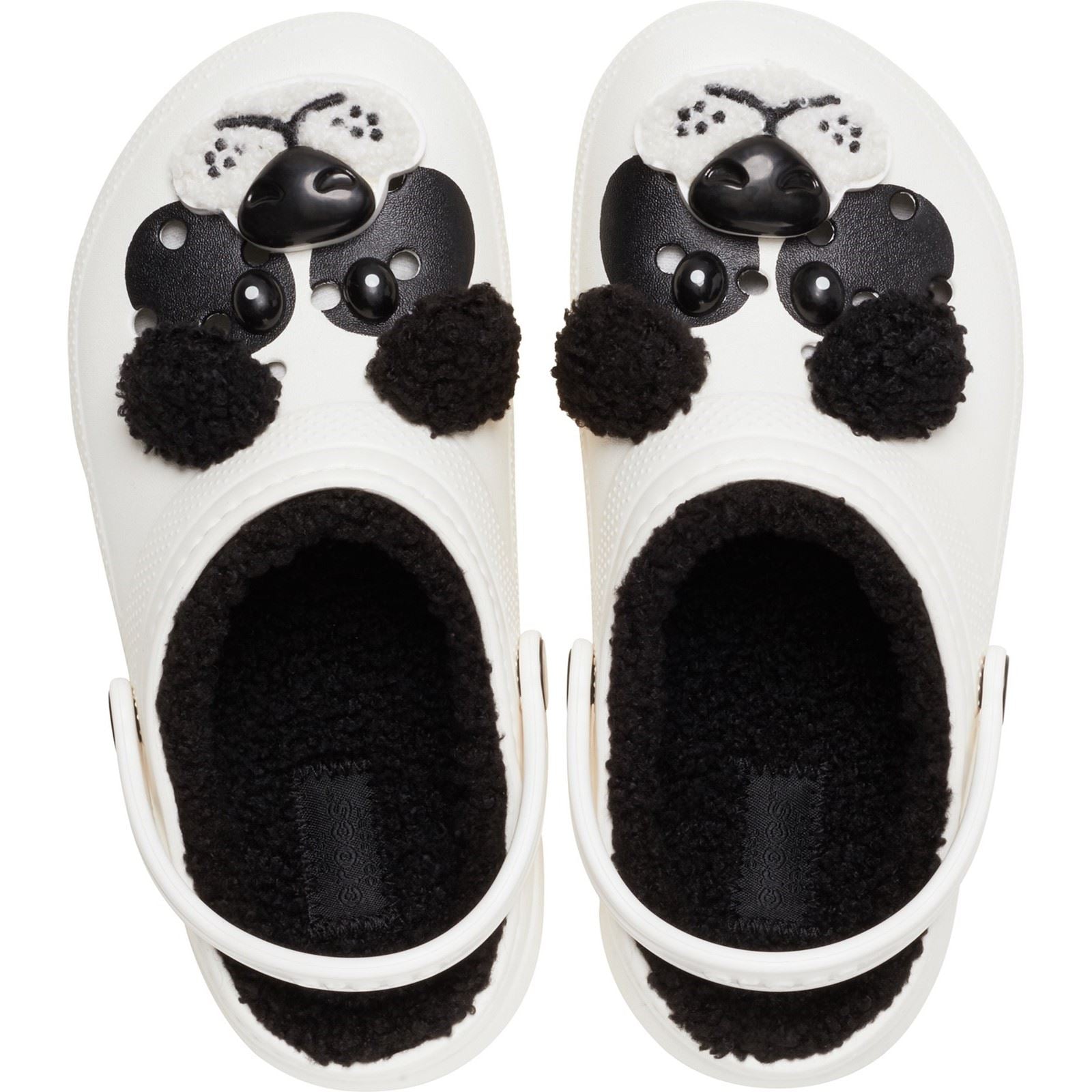 Crocs Classic Lined Fun Lab Thermoplastische Unisex Kinder Panda Clogs