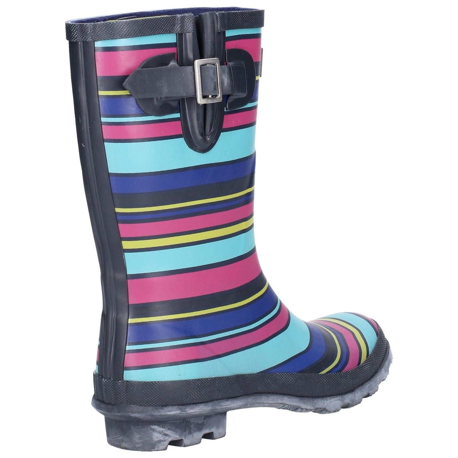 Cotswold Paxford Damen Gummistiefel mit Streifen in mehreren Farben