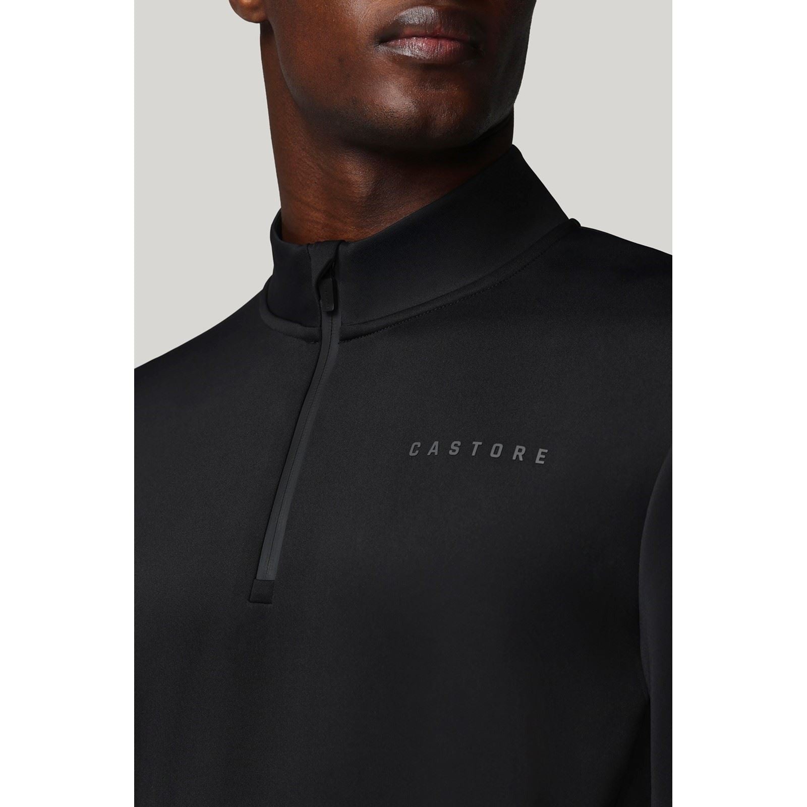 Castore Flex 1/4 Zip Herren Schwarzes Sweatshirt