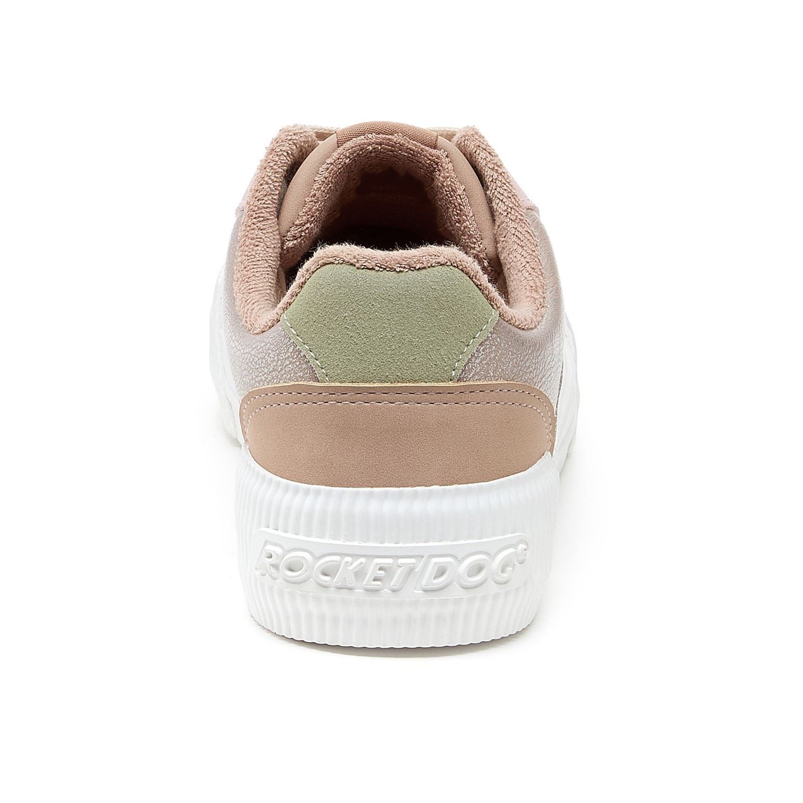 Rocket Dog Cheery Blocked Pu/Seude Damensneaker In Taupe