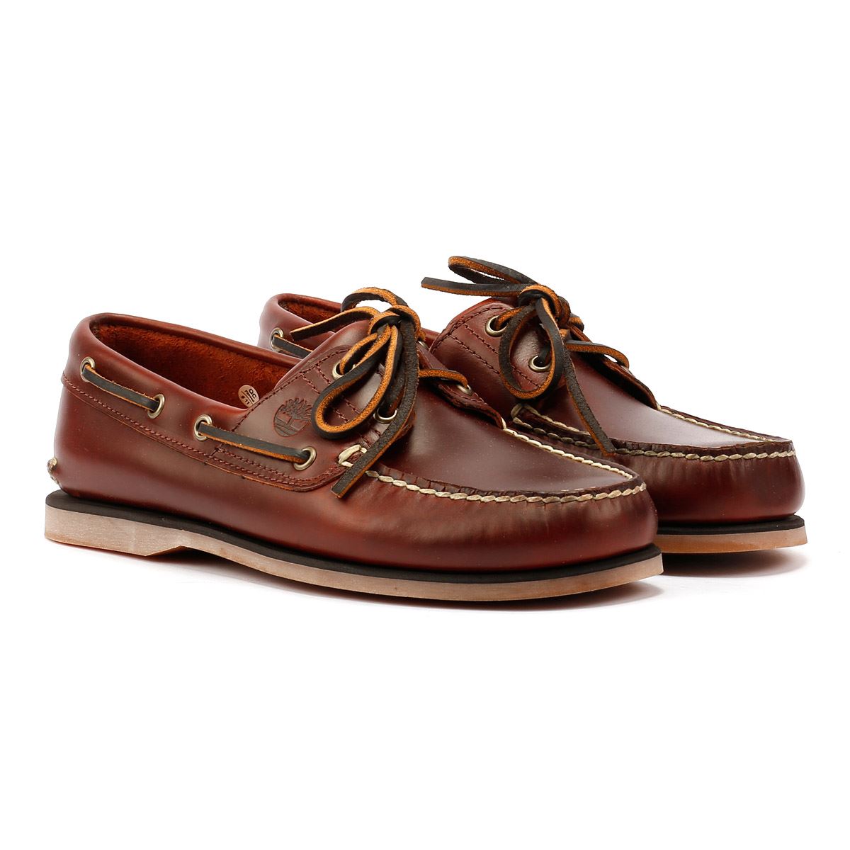 Timberland Classic 2 Eye Herren Schnürschuhe Aus Braunem Leder