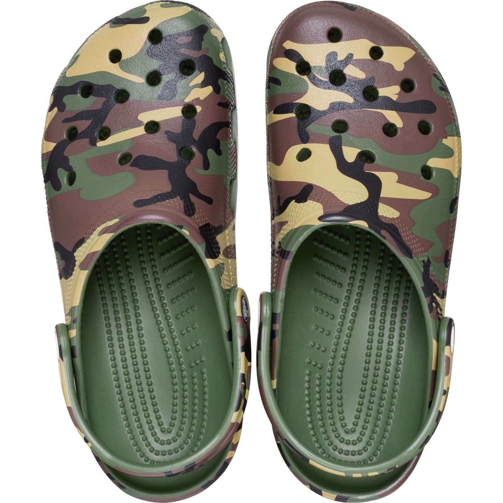 Crocs Classic Camouflage Eva Herren Clogs In Armeegrün