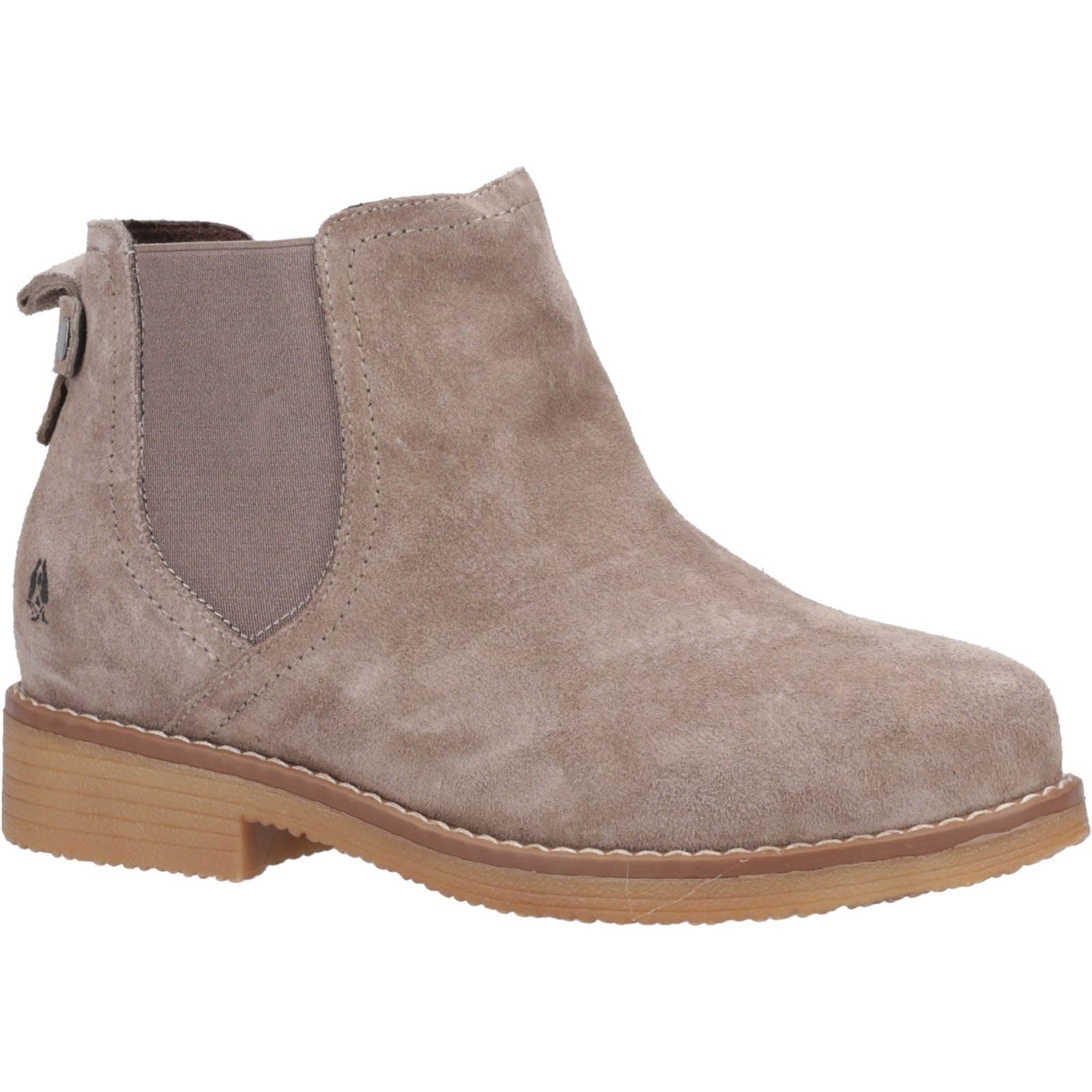 Hush Puppies Maddy Wide Wildleder Damen Graue Stiefel
