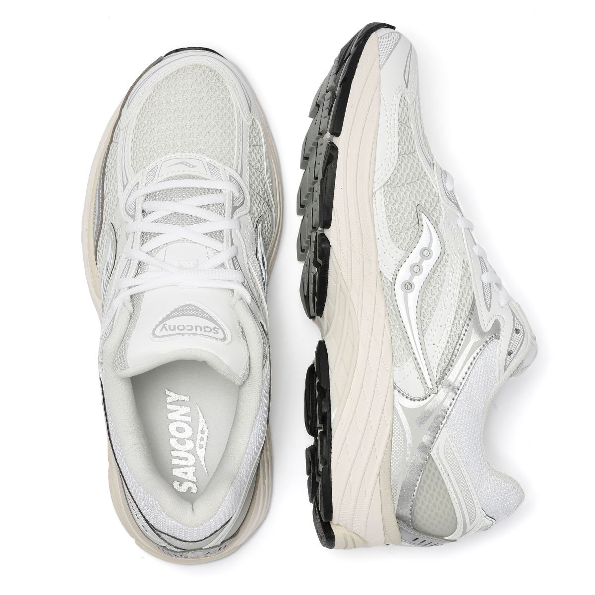 Saucony ProGrid Omni 9 Weiße Sneakers