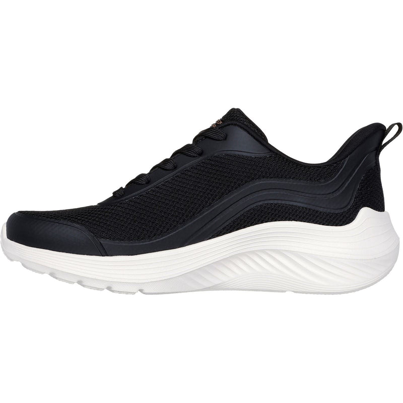 Skechers Bobs Squad Waves Still Wading Textile Damen-Sneaker In Schwarz