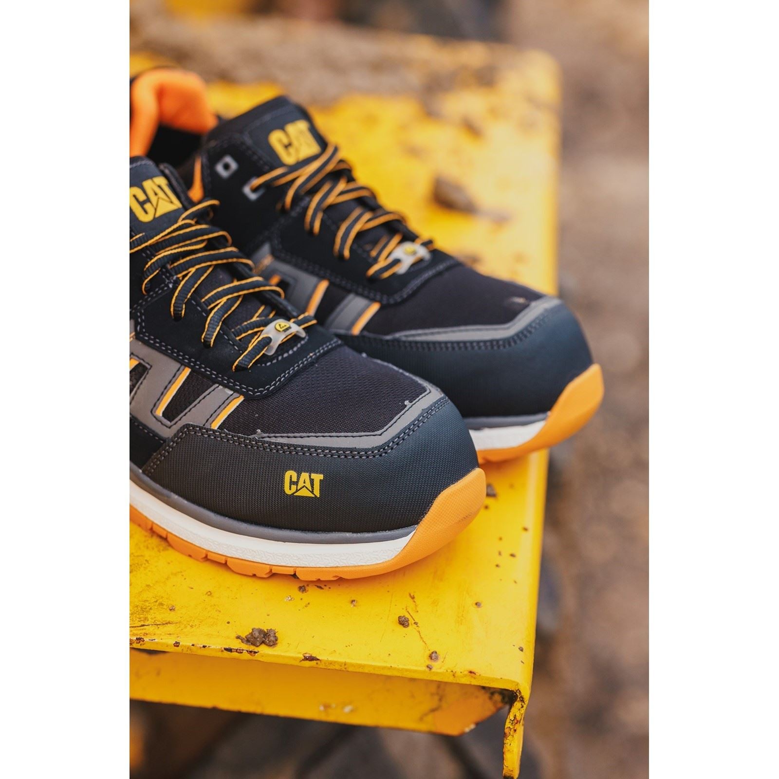 Caterpillar Accelerate S3 Textil Orange Sicherheits-Sneaker