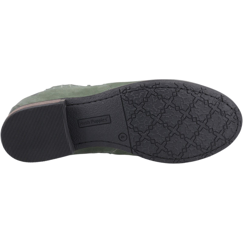Hush Puppies Edith Damen Chelsea Stiefeletten aus grünem Leder