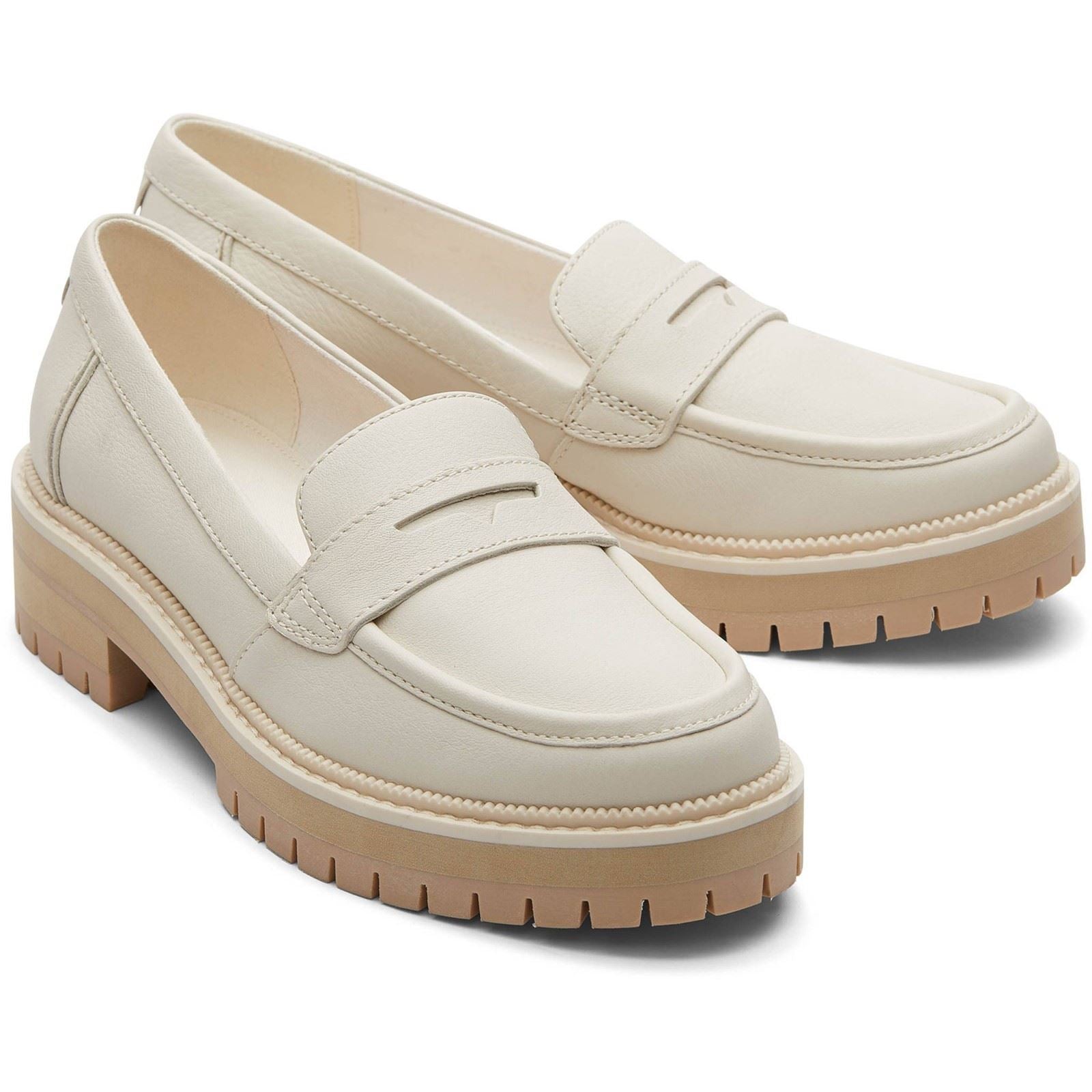 TOMS Cara Leder Damen Leichte Sandalen Loafer