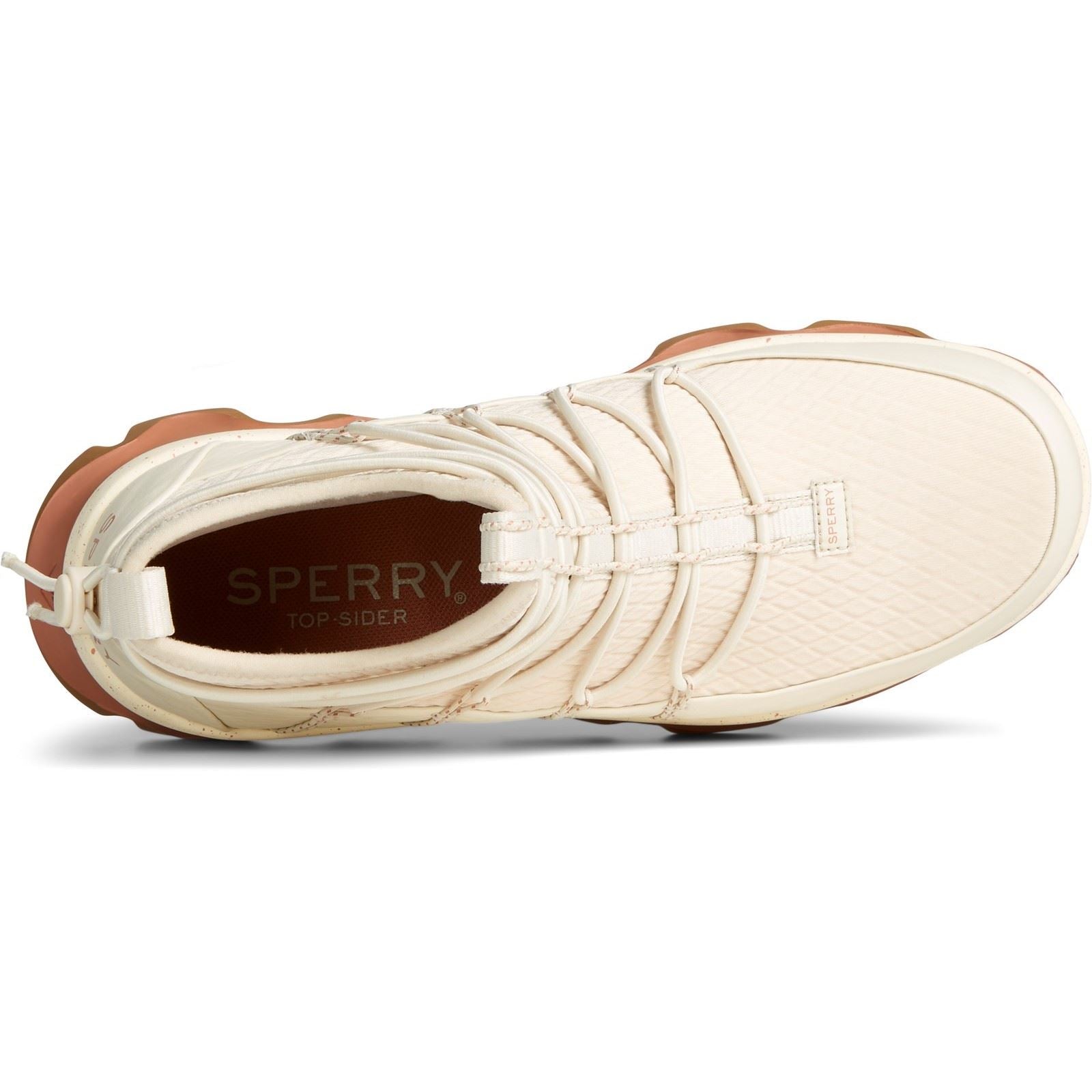 Sperry Saltwater 3D Stoff Weiße Gummistiefel