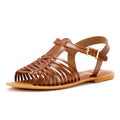Tower London Hurache Damen Sandalen Aus Braunem Leder