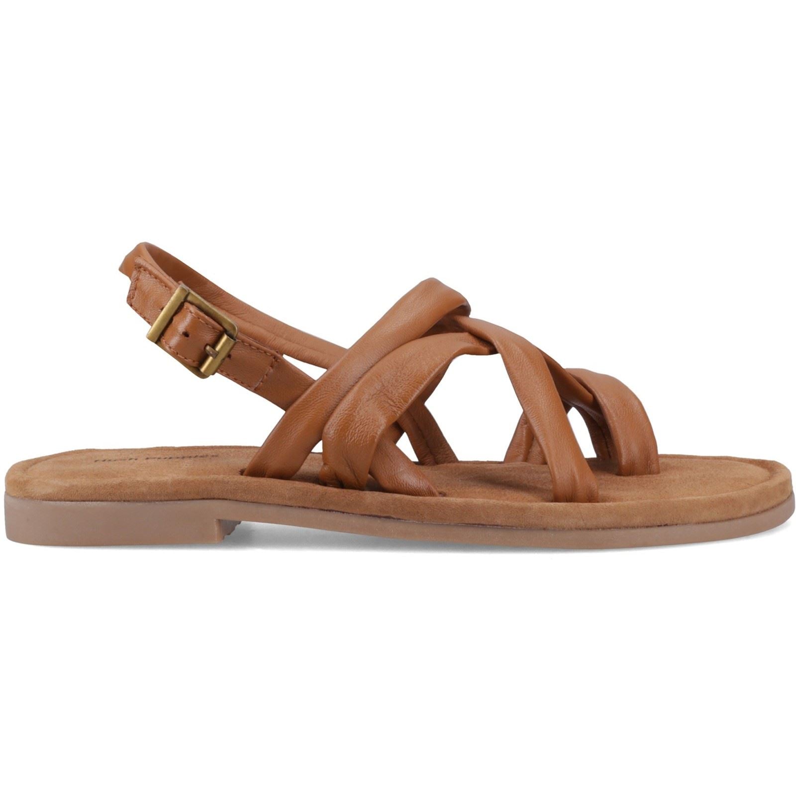 Hush Puppies Hope Leder Damen Tan Sandalen