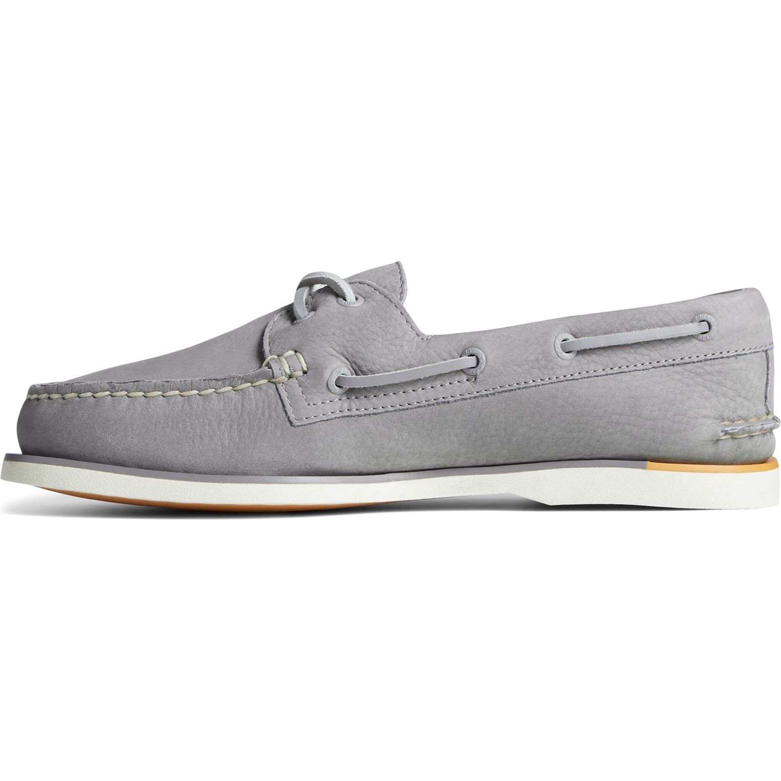Sperry Gold Authentic Original 2-Eye Nubuk Herren Bootsschuhe In Grau
